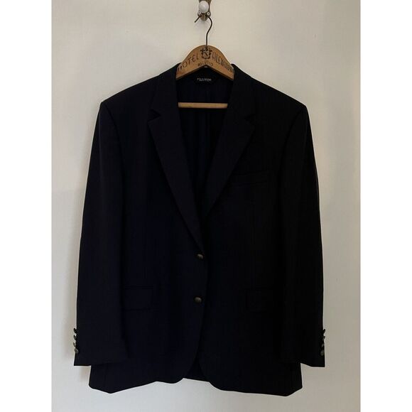 jos a bank Men's sport‎ coat 44reg, Classic Navy With Brass Buttons - Picture 6 of 12